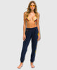 Smiley Navy Sweatpants Women - miamidrugpossession