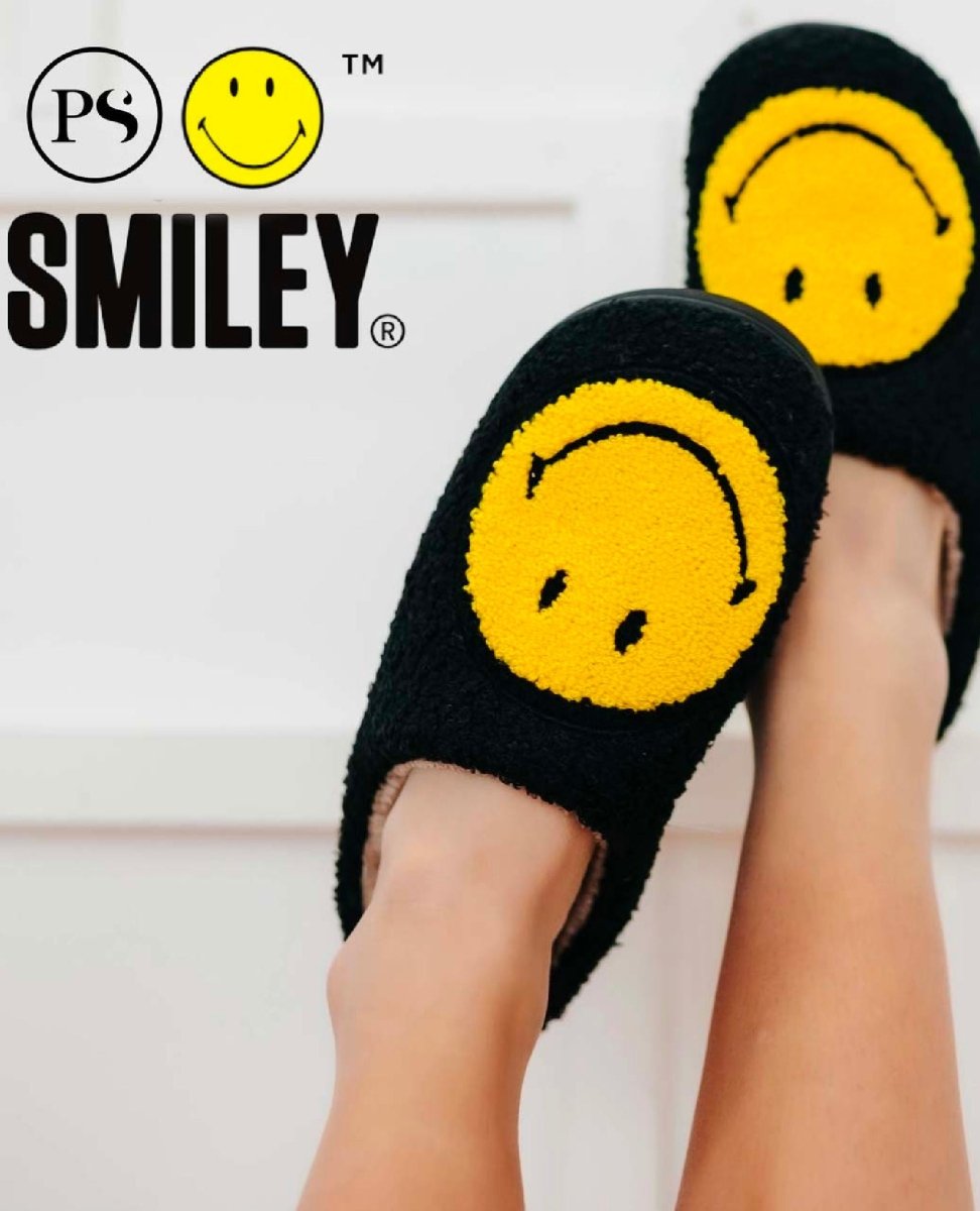 Smiley® X Pretty Simple Original Smiley Slippers Assorted - clearpathherbicide