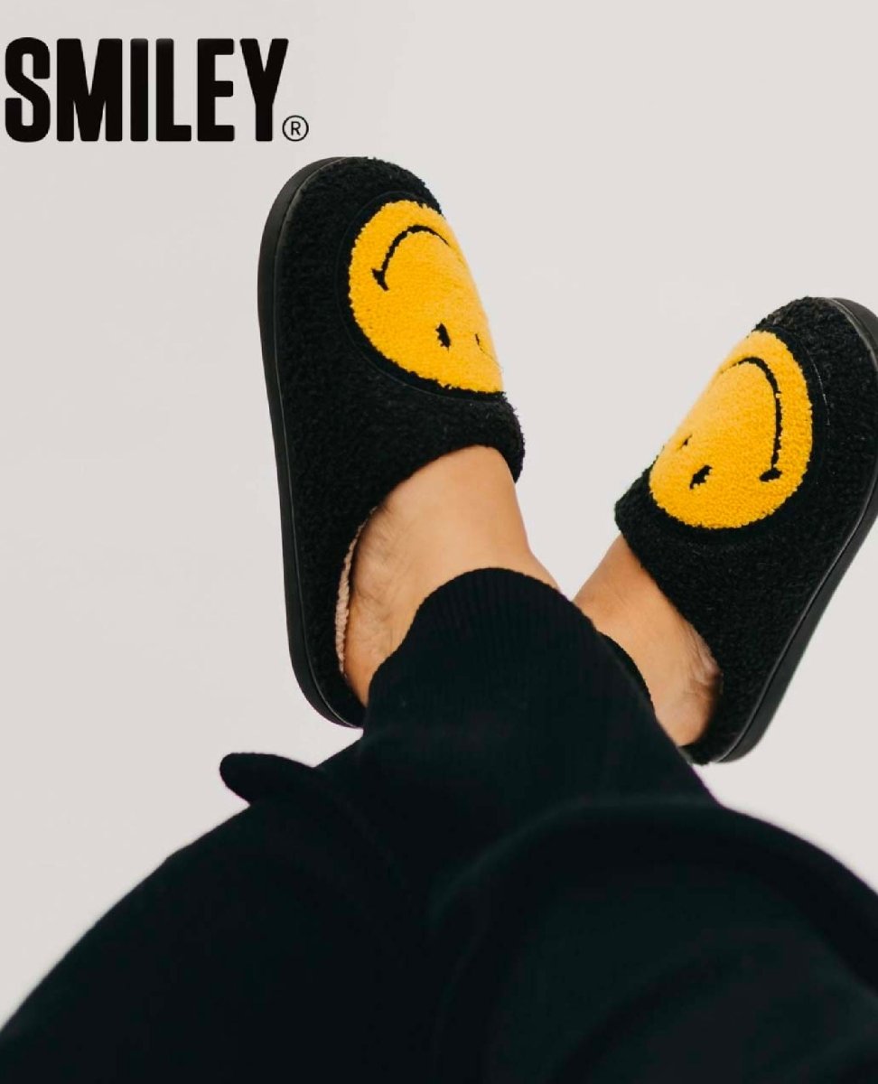 Smiley® X Pretty Simple Original Smiley Slippers Assorted - clearpathherbicide