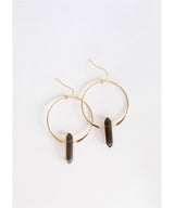 Smoky Quartz Hoop - miamidrugpossession