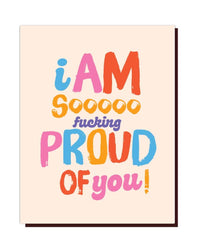 SO F*ing PROUD of you! Card - PINK ARROWS