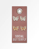 Social Butterfly Stud Earrings - clearpathherbicide