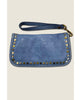 Sofia Zip Around Wallet Denim Blue - miamidrugpossession