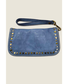 Sofia Zip Around Wallet Denim Blue - miamidrugpossession