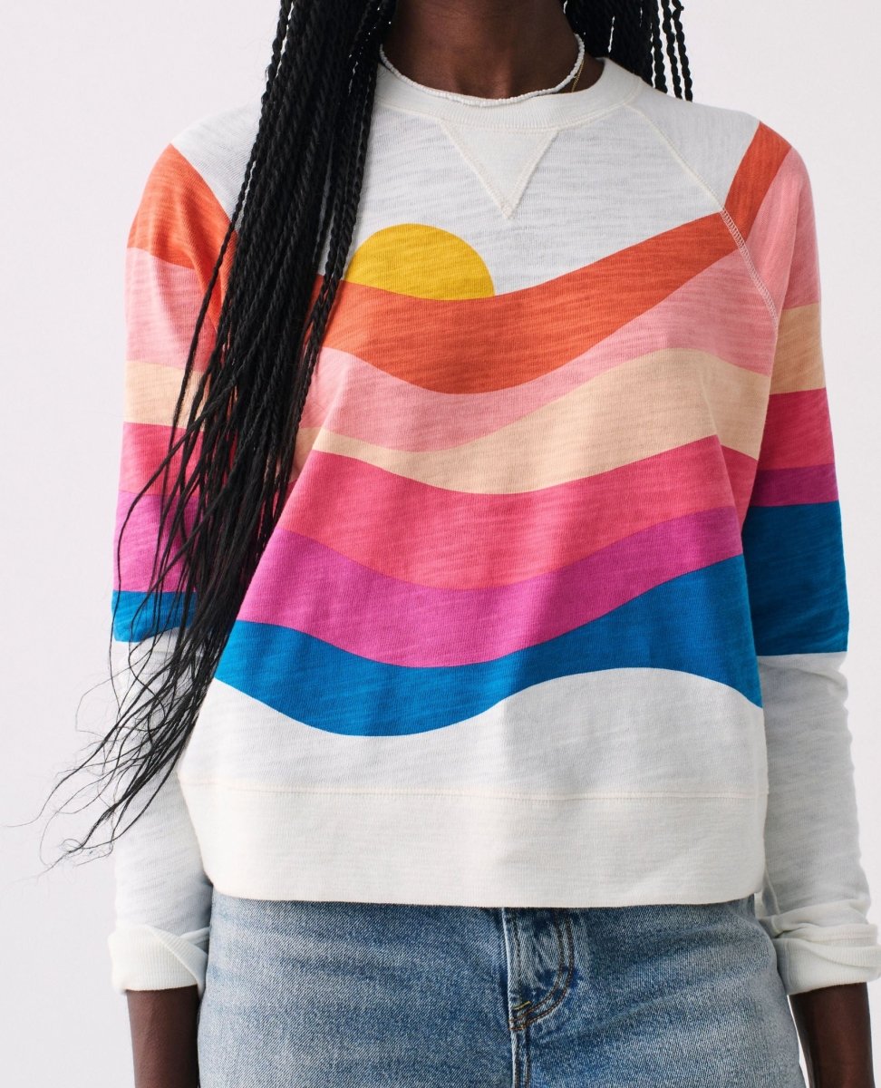 Soleil Sunwashed Slub Crewneck - miamidrugpossession