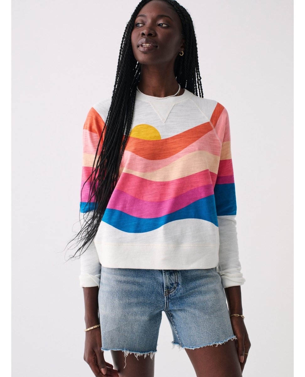 Soleil Sunwashed Slub Crewneck - miamidrugpossession