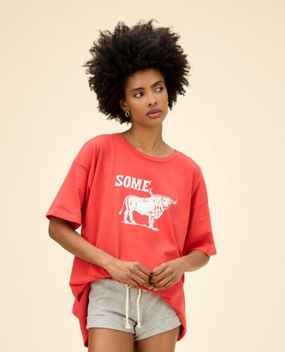 Some Bull Vintage Red Merch Tee - clearpathherbicide