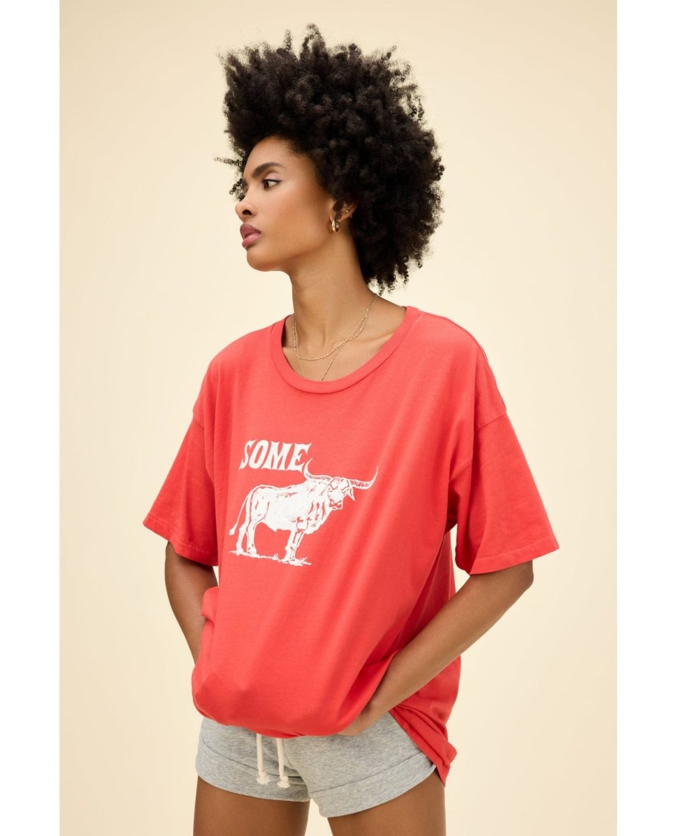 Some Bull Vintage Red Merch Tee - clearpathherbicide