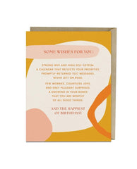 Some Wishes For You Birthday Card - PINK ARROWS