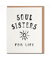 Soul Sisters For Life Card - PINK ARROWS