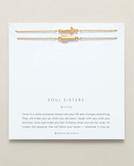 Soul Sisters Necklace Set Gold - PINK ARROWS