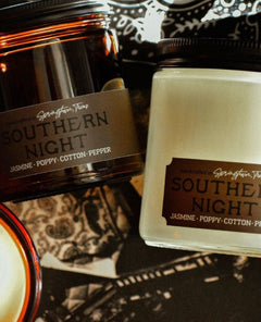 Southern Night - Jasmine, Poppy & Cotton Candle - PINK ARROWS