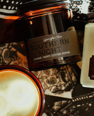 Southern Night - Jasmine, Poppy & Cotton Candle - PINK ARROWS