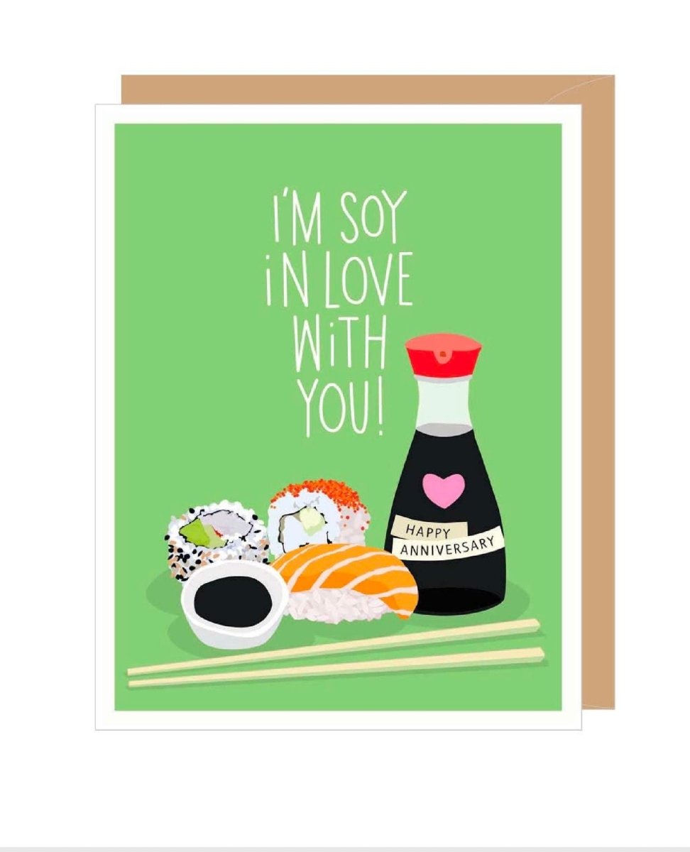 Soy In Love With You Anniversary Card - PINK ARROWS