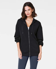 Spanx® Airessentials Full Zip Hoodie Very Black - PINK ARROWS