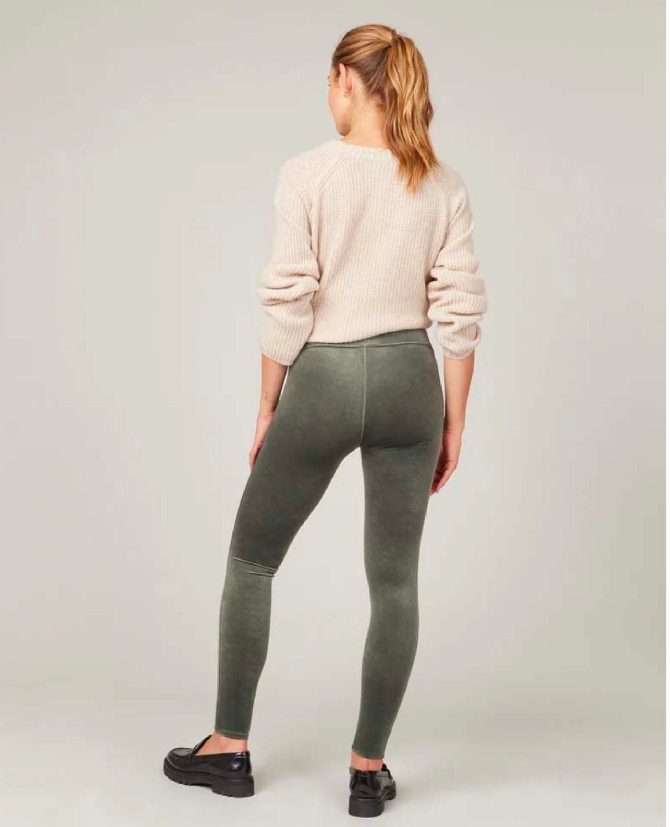 Spanx Velvet Legging Dark Palm - miamidrugpossession