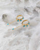 Sparklers Turquoise Huggies 14K Gold - clearpathherbicide