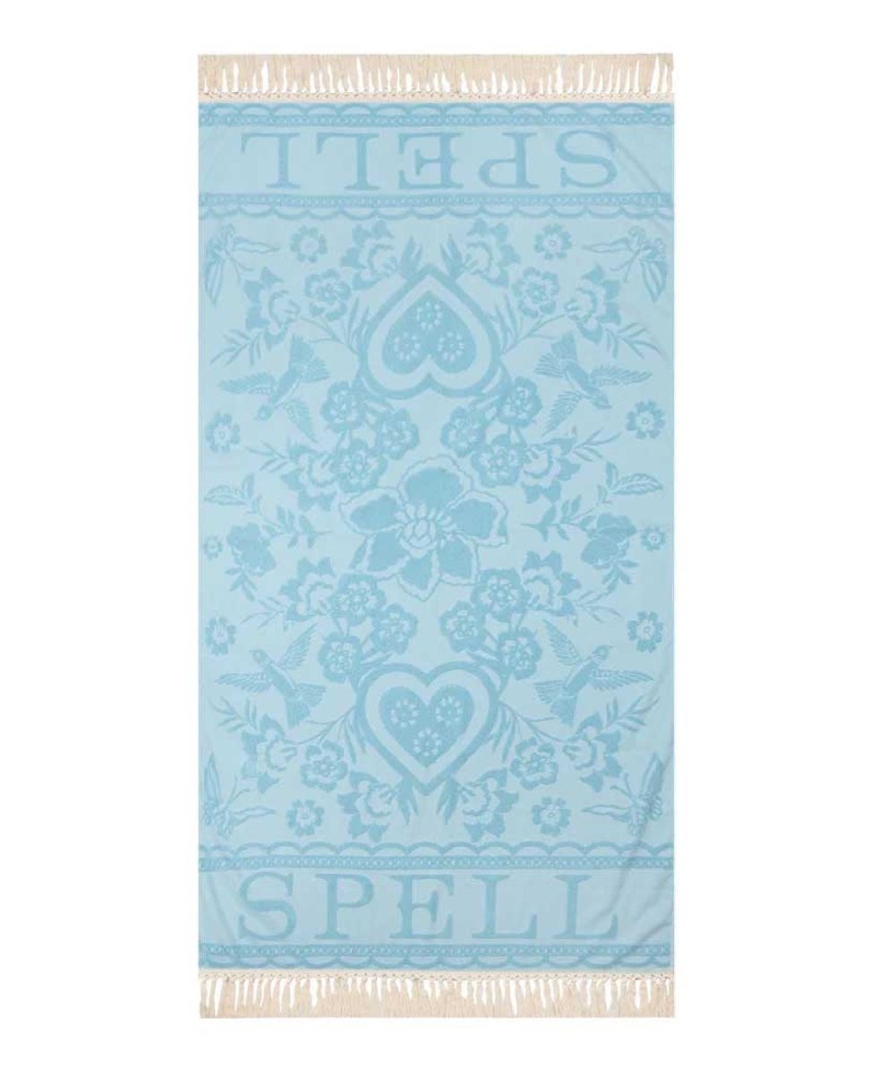 Spell Love Note Towel Sky - PINK ARROWS