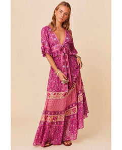 Spell Sienna Maxi Skirt Fuchsia - clearpathherbicide