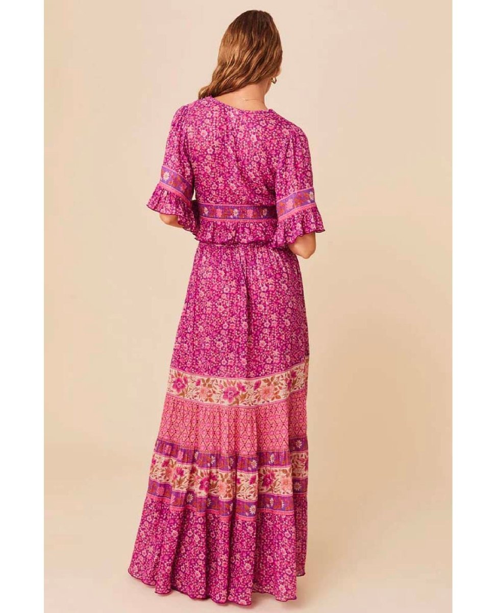 Spell Sienna Maxi Skirt Fuchsia - clearpathherbicide