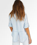 Split Back Button Down Desert Sky Wash - miamidrugpossession