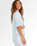 Split Back Button Down Desert Sky Wash - miamidrugpossession