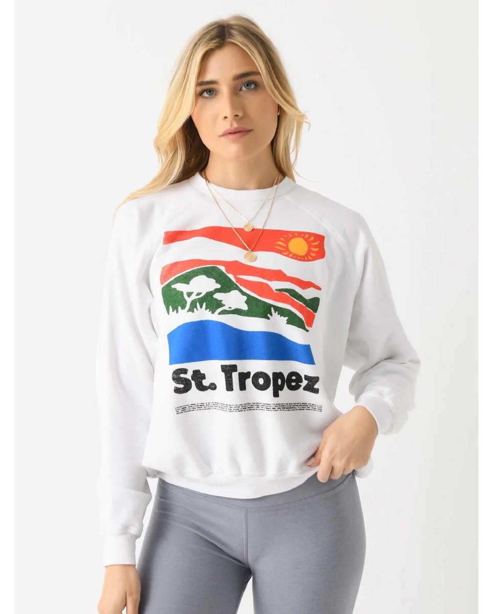 St Tropez Sweatshirt - PINK ARROWS