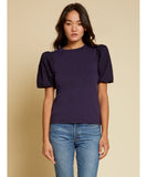 Stacey Tee With Bubble Hem Boysenberry - miamidrugpossession