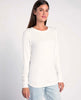 Stacy Long Sleeve Tee White - miamidrugpossession