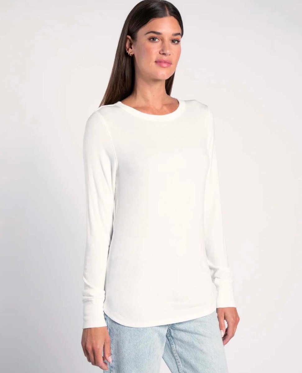 Stacy Long Sleeve Tee White - clearpathherbicide