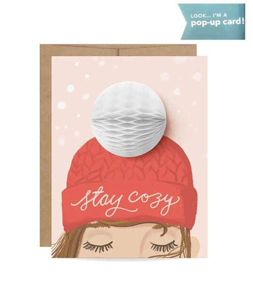 Stay Cozy Pop Up Pom Card - clearpathherbicide