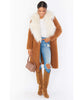 Stay Warm Jacket Mocha Faux Fur - clearpathherbicide