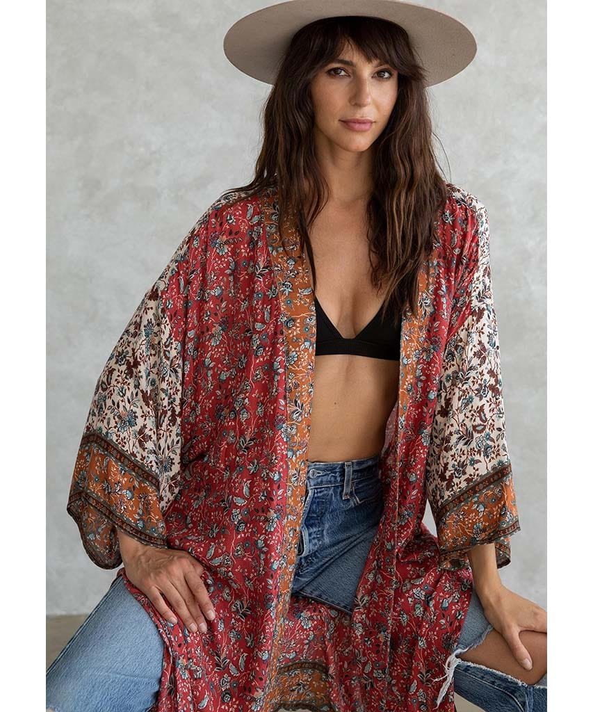 Stevie Kimono Vintage Red - miamidrugpossession