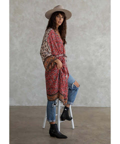 Stevie Kimono Vintage Red - miamidrugpossession