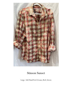 Stinson Sunset Outlaw Flannel #8 One Size - miamidrugpossession