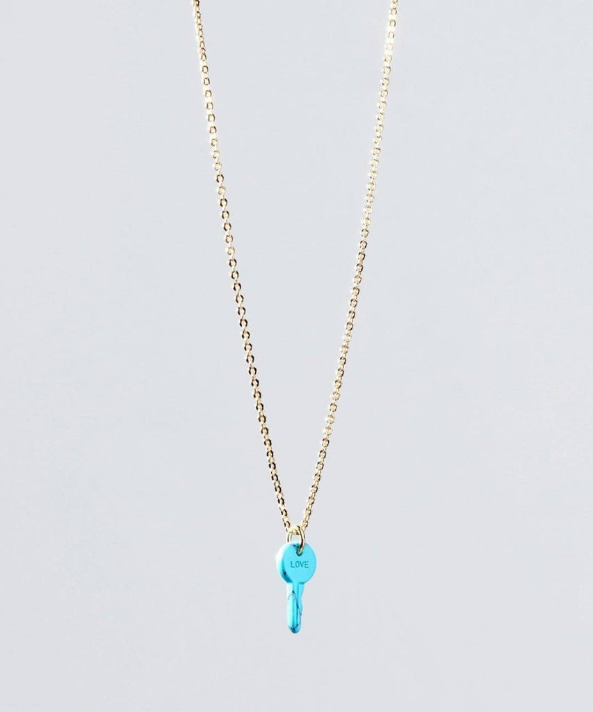 STONE MINI KEY NECKLACE - miamidrugpossession