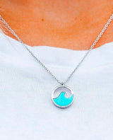 Stone Wave Necklace Silver - clearpathherbicide