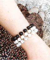 Stretch Stacking Bracelet Black Matte - clearpathherbicide