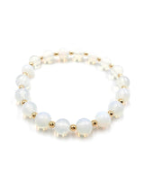 Stretch Stacking Bracelet Gold Opalite - clearpathherbicide