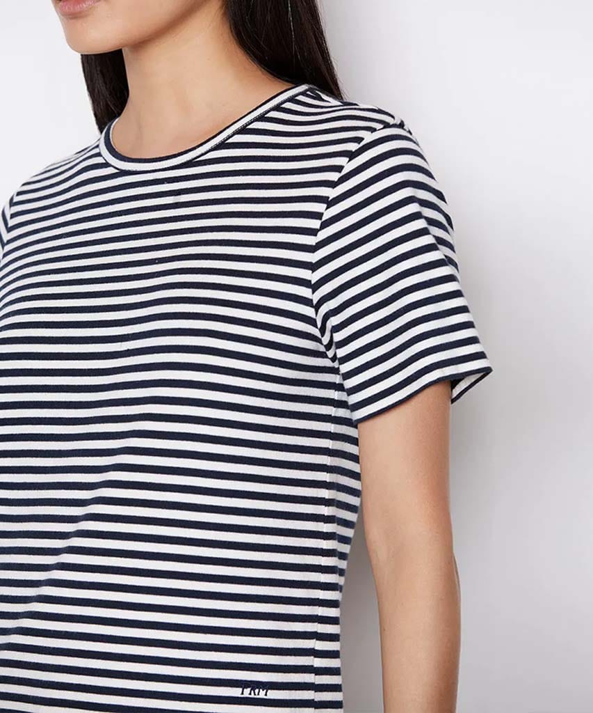 Striped Crew Navy Multi - miamidrugpossession