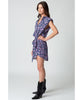 Strong Shoulder Mini Dress Blue Combo - clearpathherbicide