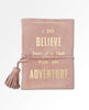 Suede Leather Notebook - Believe Adventure - clearpathherbicide