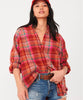 Summer Daydream Plaid Buttondown Berry - PINK ARROWS