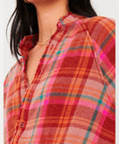 Summer Daydream Plaid Buttondown Berry - miamidrugpossession