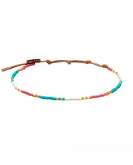 Summer Daze Beaded Anklet - PINK ARROWS