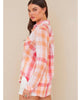 Summer Sunset Plaid Button Down - PINK ARROWS