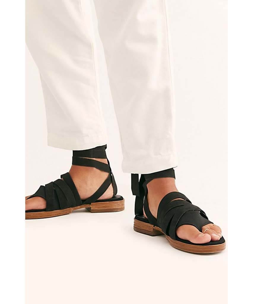 Sun Valley Wrap Sandal Black - miamidrugpossession