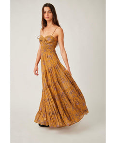 Sundrenched Printed Maxi Dress Dusty Olive Combo - miamidrugpossession