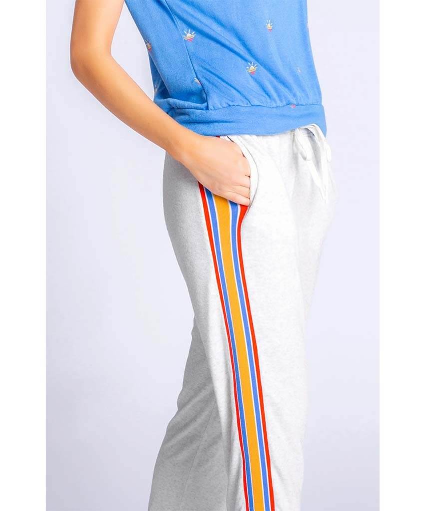 Suns Out Stripe Terry Lounge Pant - miamidrugpossession