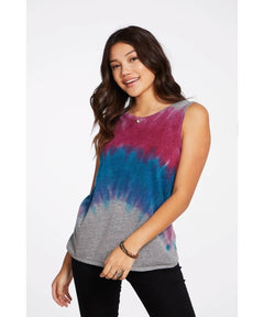 Sunset Dye Cropped V Back Tank - clearpathherbicide